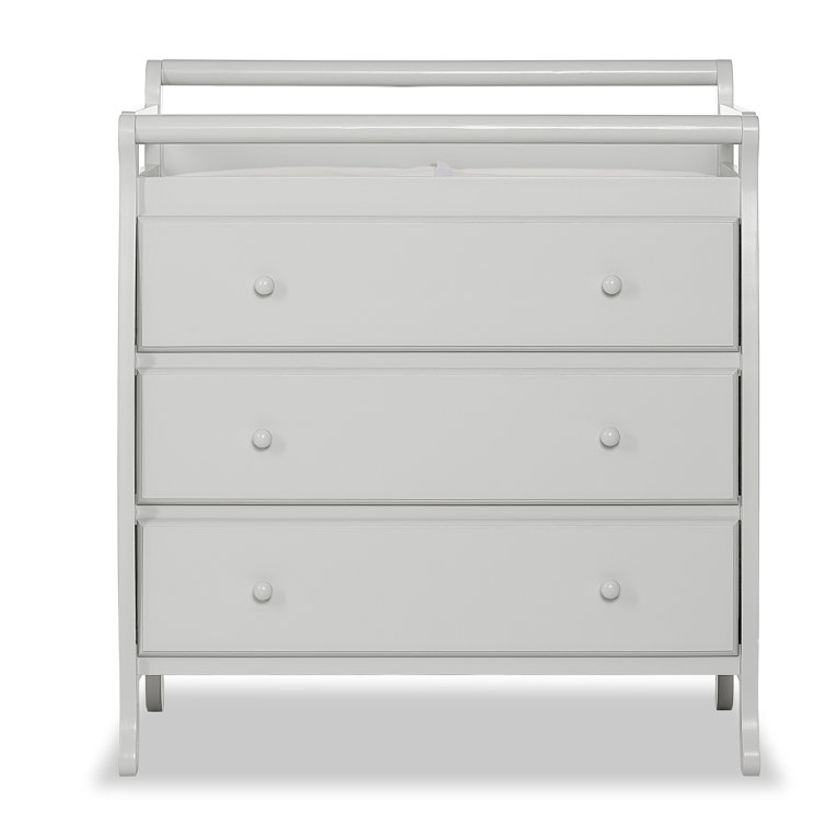 Harriet Bee Therir Changing Table Dresser with Pad & Reviews Wayfair